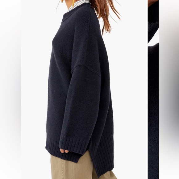 Free People Celery Green Peaches Tunic Sweater - Picture 5 of 6